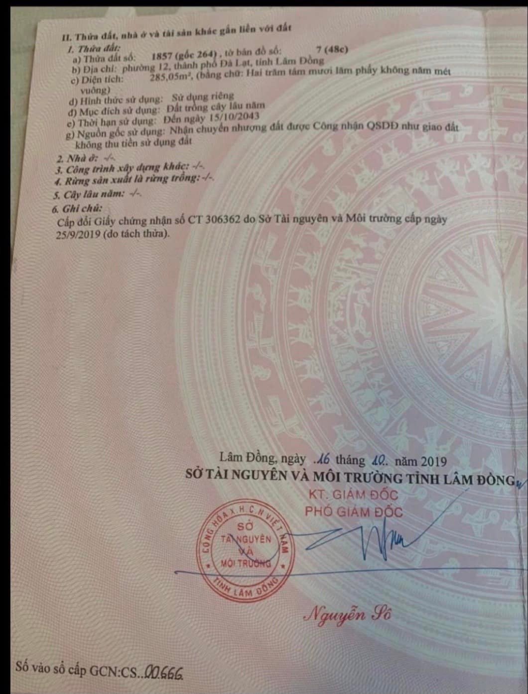 Hinh-Bán đất xây dựng Thái Phiên , P12 , Đà Lạt