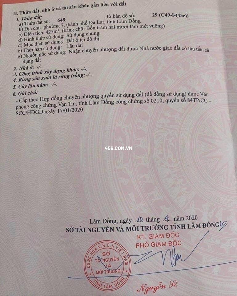 Hinh-Bán nhà sổ phân quyền đường Cao Thắng , Phường 7, Đà Lạt
