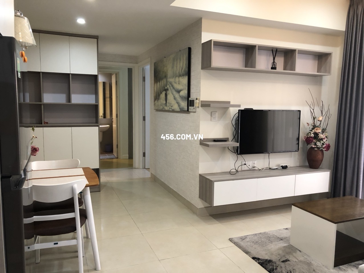 Hinh-Cho Thuê Căn hộ Masteri Thảo Điền 2 phòng ngủ Tháp 1 View Sông Lầu Cao