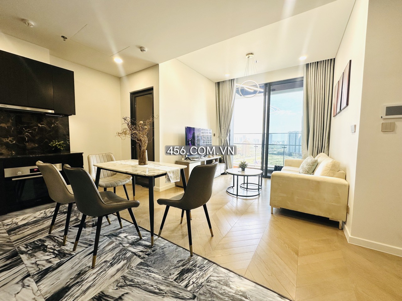Hinh-Cho thuê căn hộ Lumiere Thảo Điền 2 phòng ngủ view hồ bơi giá 28 triệu