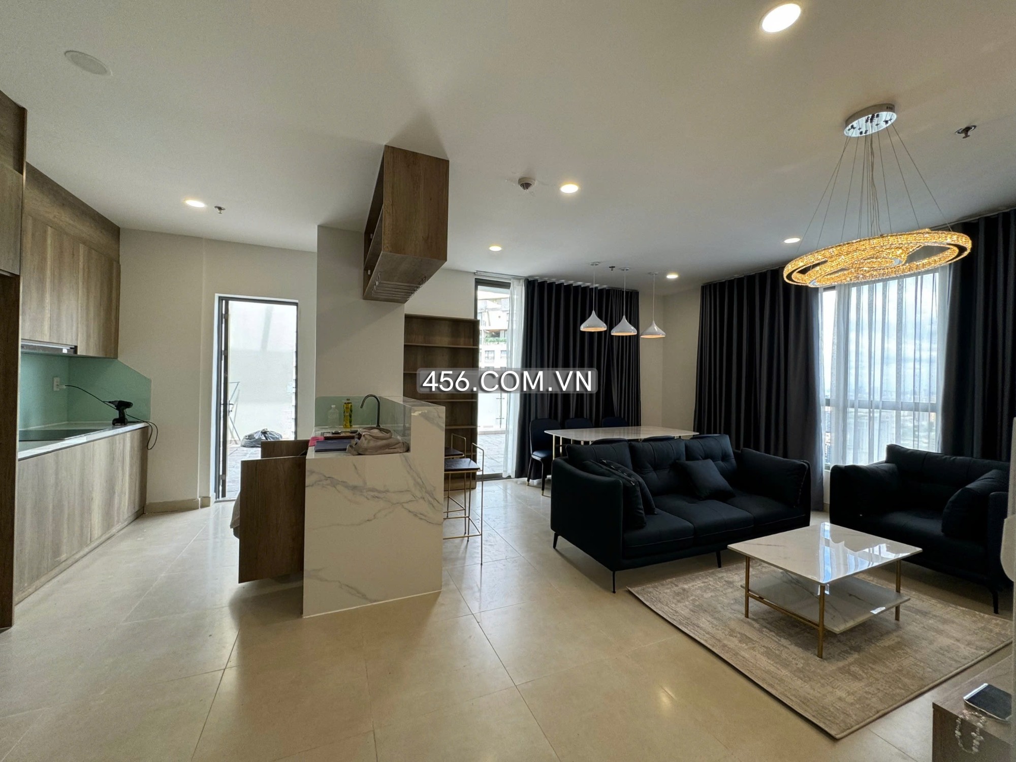 Hinh-Cho thuê Penthouse căn hộ Masteri Thảo Điền 100m2 sân vườn
